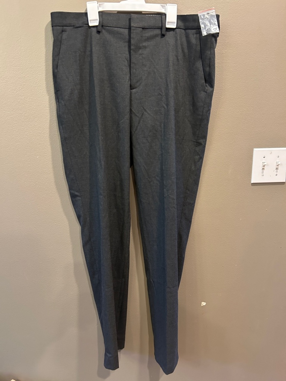 Express Extra SLIM Dress Pants Men's 34 x 34 Mid Rise Gray Office Business